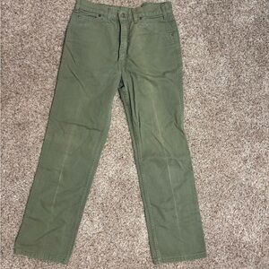 Classic Olive Levi’s Green Jeans